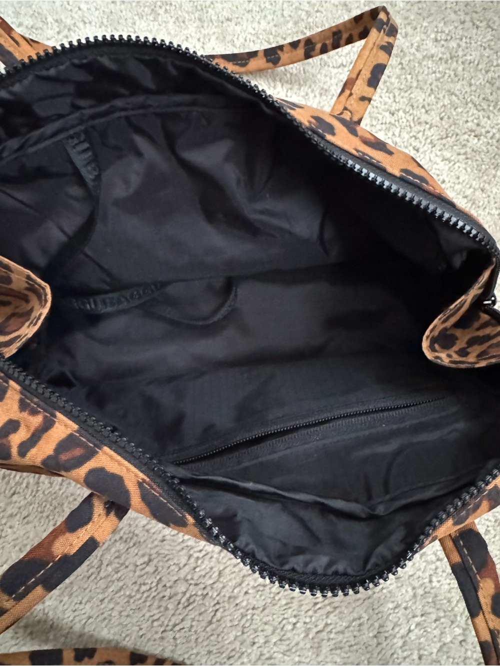 BAGGU Bowler Shoulder Bag - Leopard Print - Picture 6 of 7